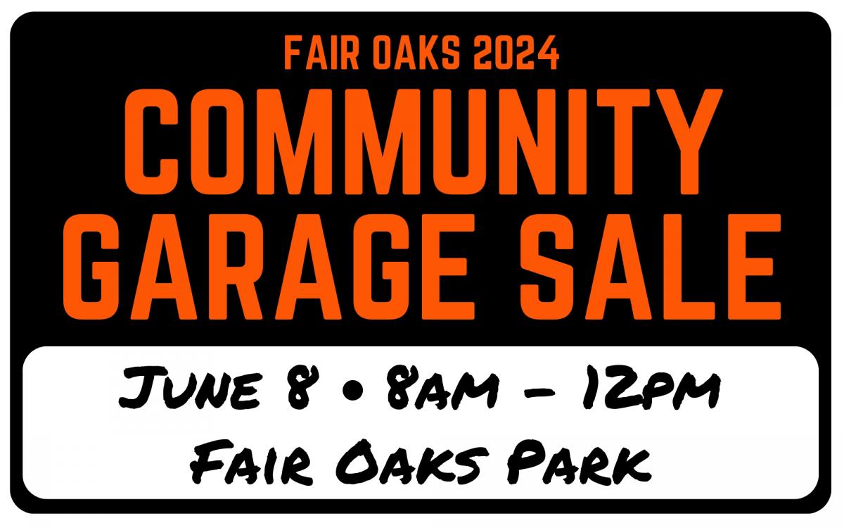 Fair Oaks Community Garage Sale 2024 cover image