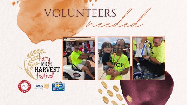2023 Katy Rice Harvest Festival - Volunteers