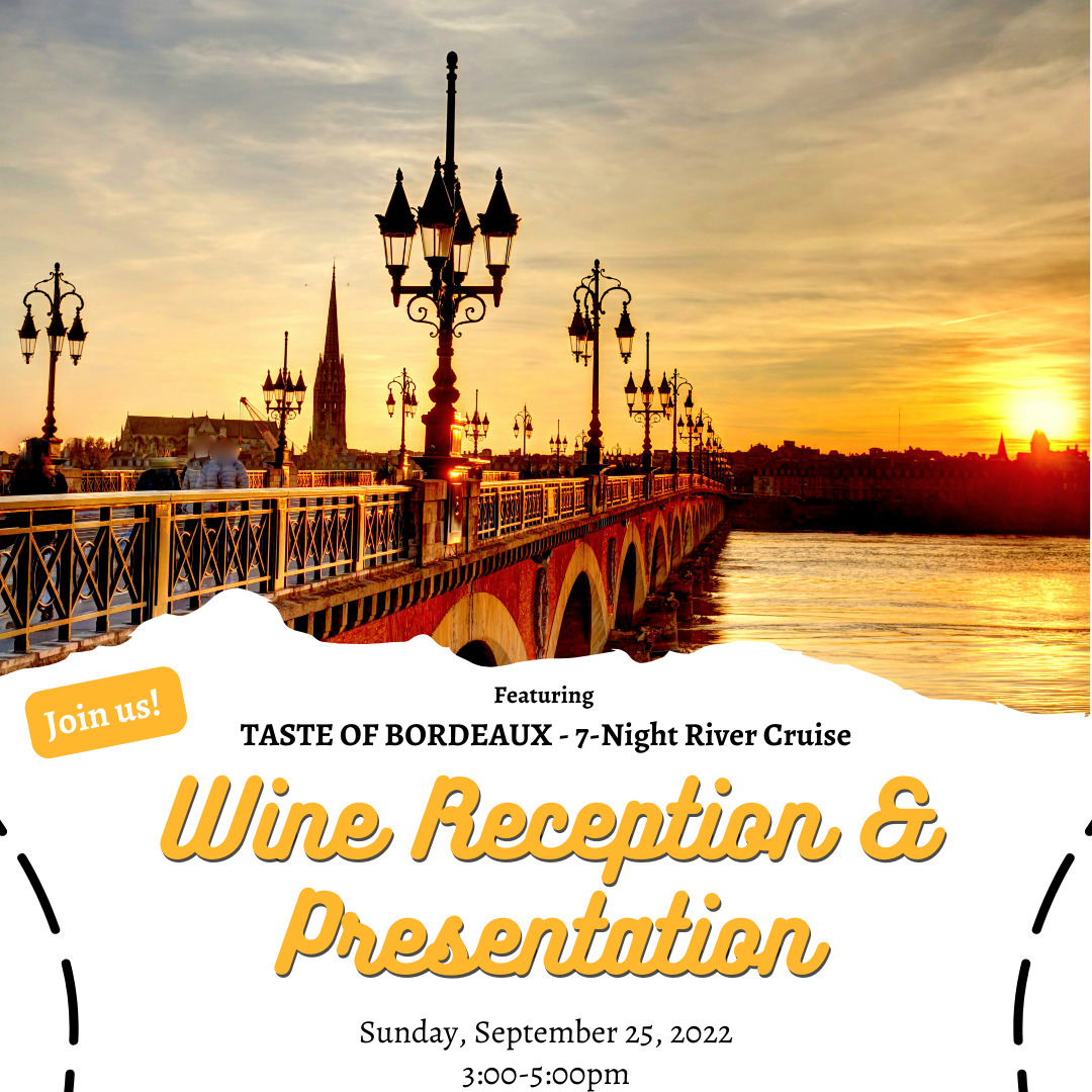 Taste of Bordeaux River Cruise Reception