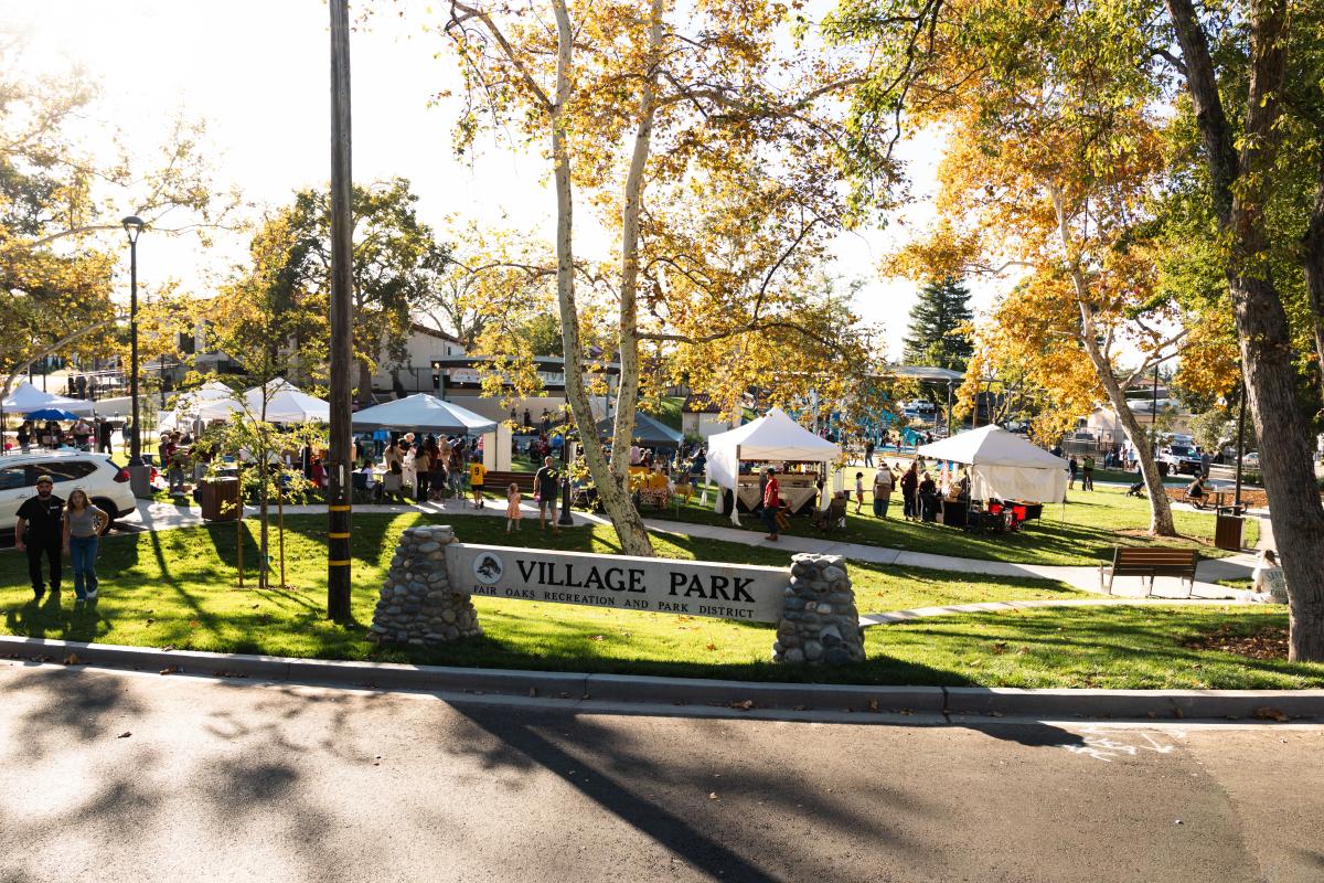 View of Village Park - Bandshell Stage