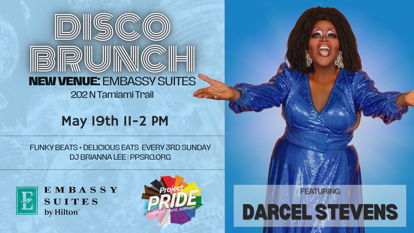 May 2024 Disco Brunch Ticket (NOTE: proceeds go to Embassy Suites for venue, food & beverage, & servers) cover picture