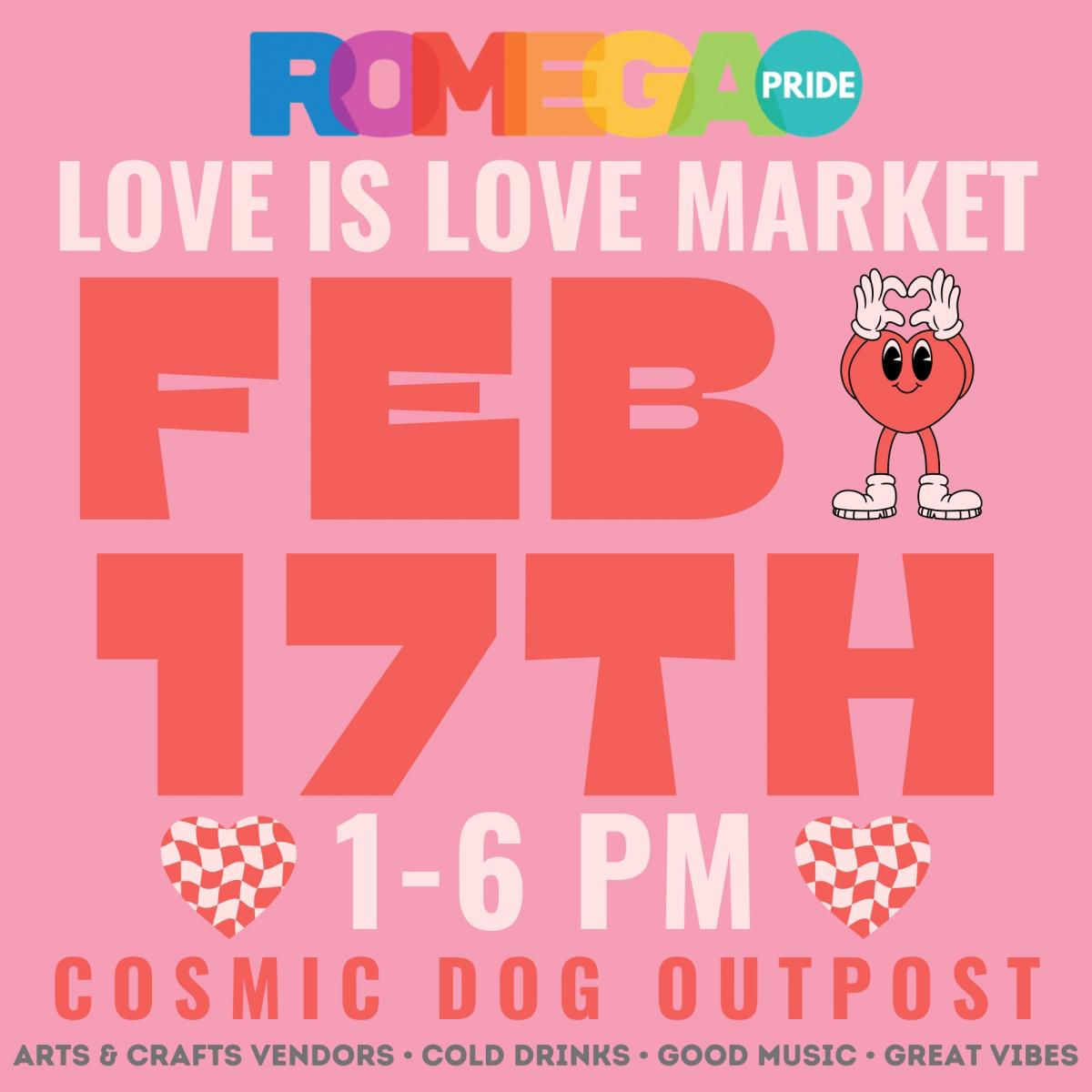 Rome Pride's LOVE IS LOVE Market cover image