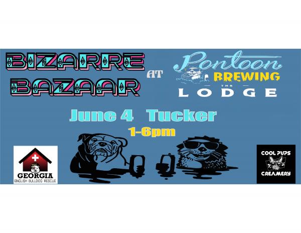 Bulldogs & Brews Bizarre Bazaar at Pontoon Brewing The Lodge