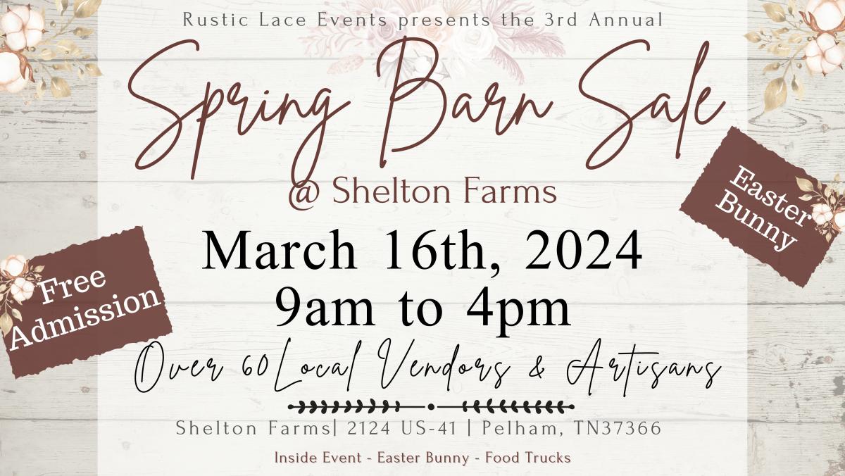 3rd Annual Spring Barn Sale cover image