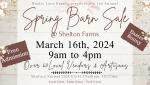 3rd Annual Spring Barn Sale
