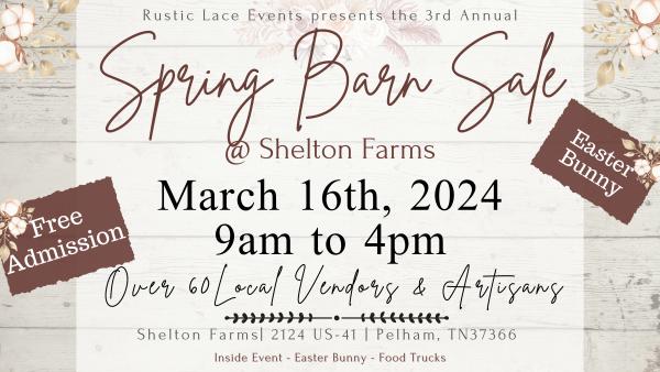 3rd Annual Spring Barn Sale