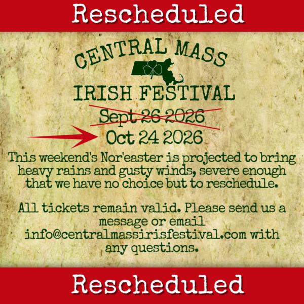 Central Mass Irish Festival 2026