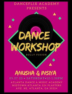 BollyFusion Workshop May 27 cover picture