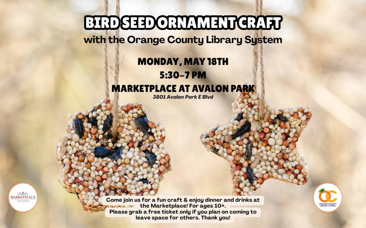 Bird Seed Ornament Craft with OCLS