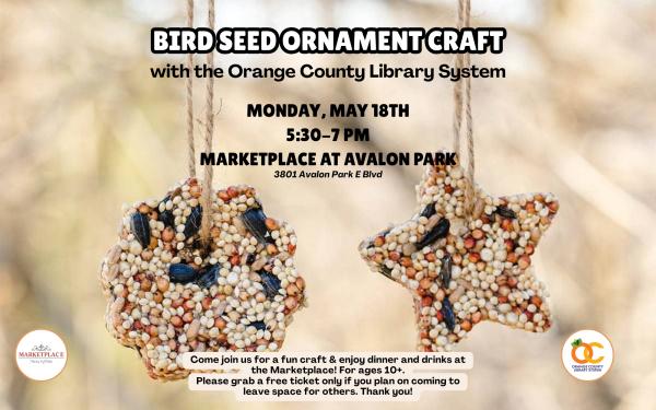 Bird Seed Ornament Craft with OCLS