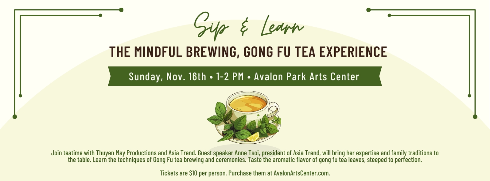 Sip & Learn: The Mindful Brewing, Gong Fu Tea Experience