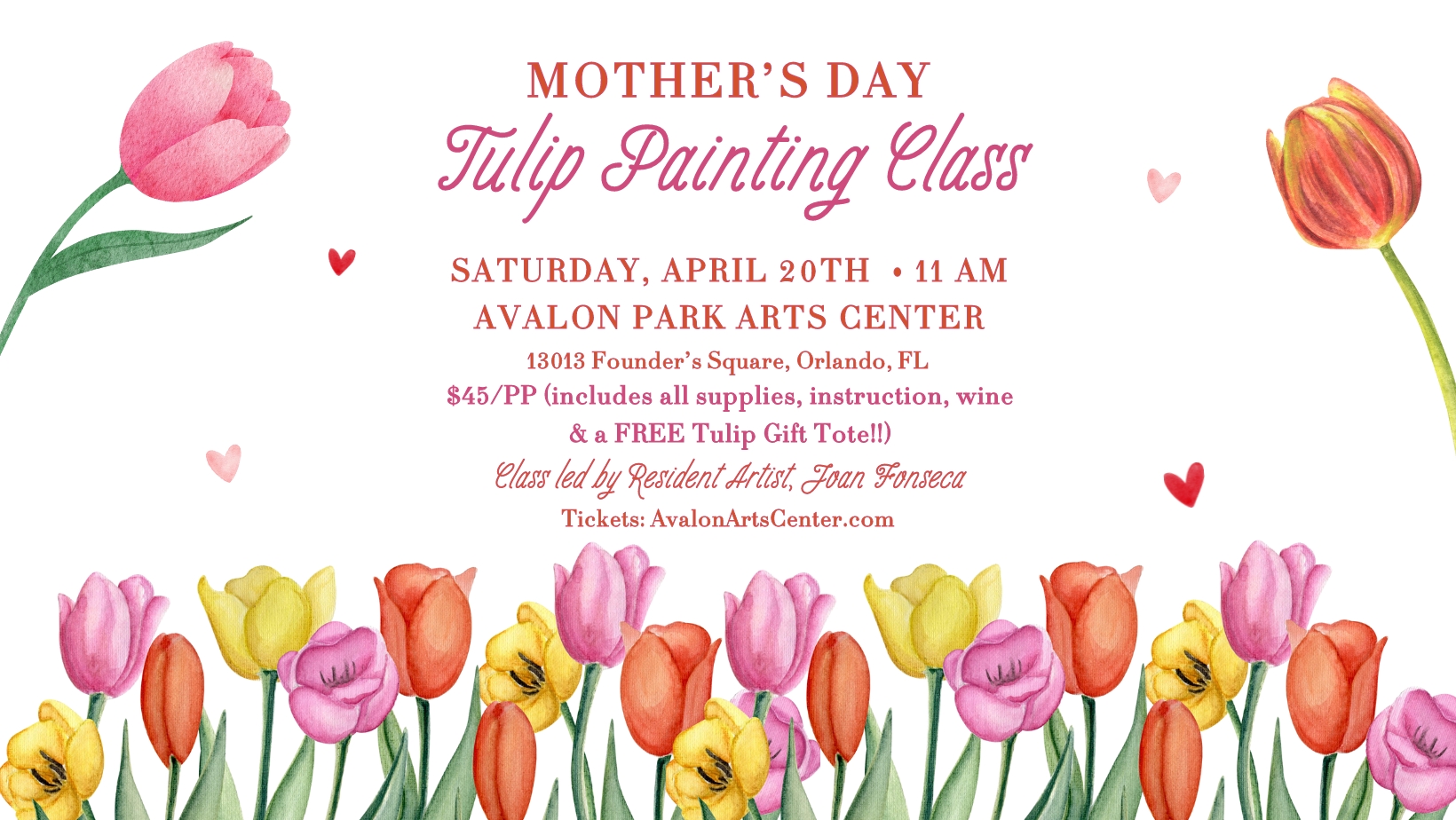 Mother's Day Tulip Painting Class cover image