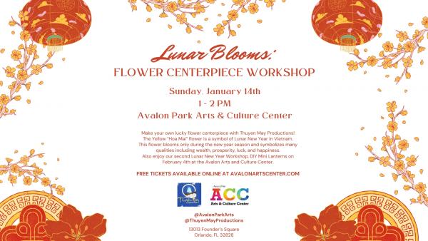 Lunar Blooms:  Flower Centerpiece Workshop