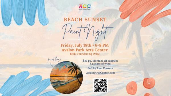 Beach Sunset Paint & Sip