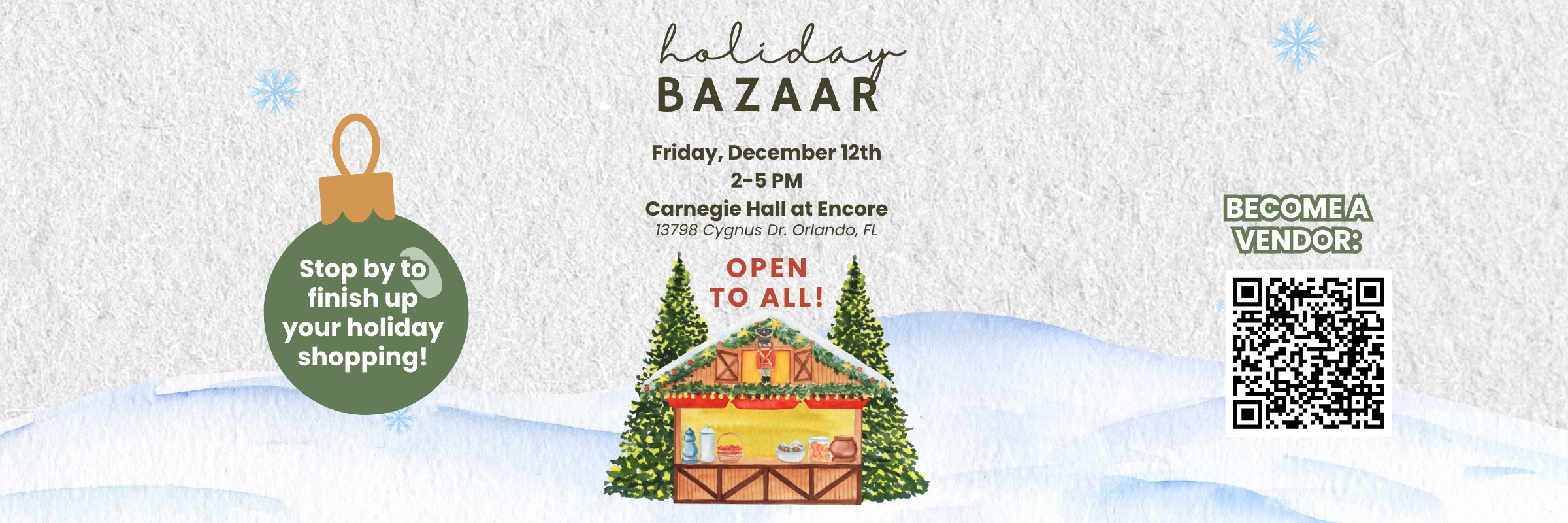 Holiday shopping event