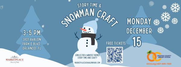 Story Time & Snowman Craft