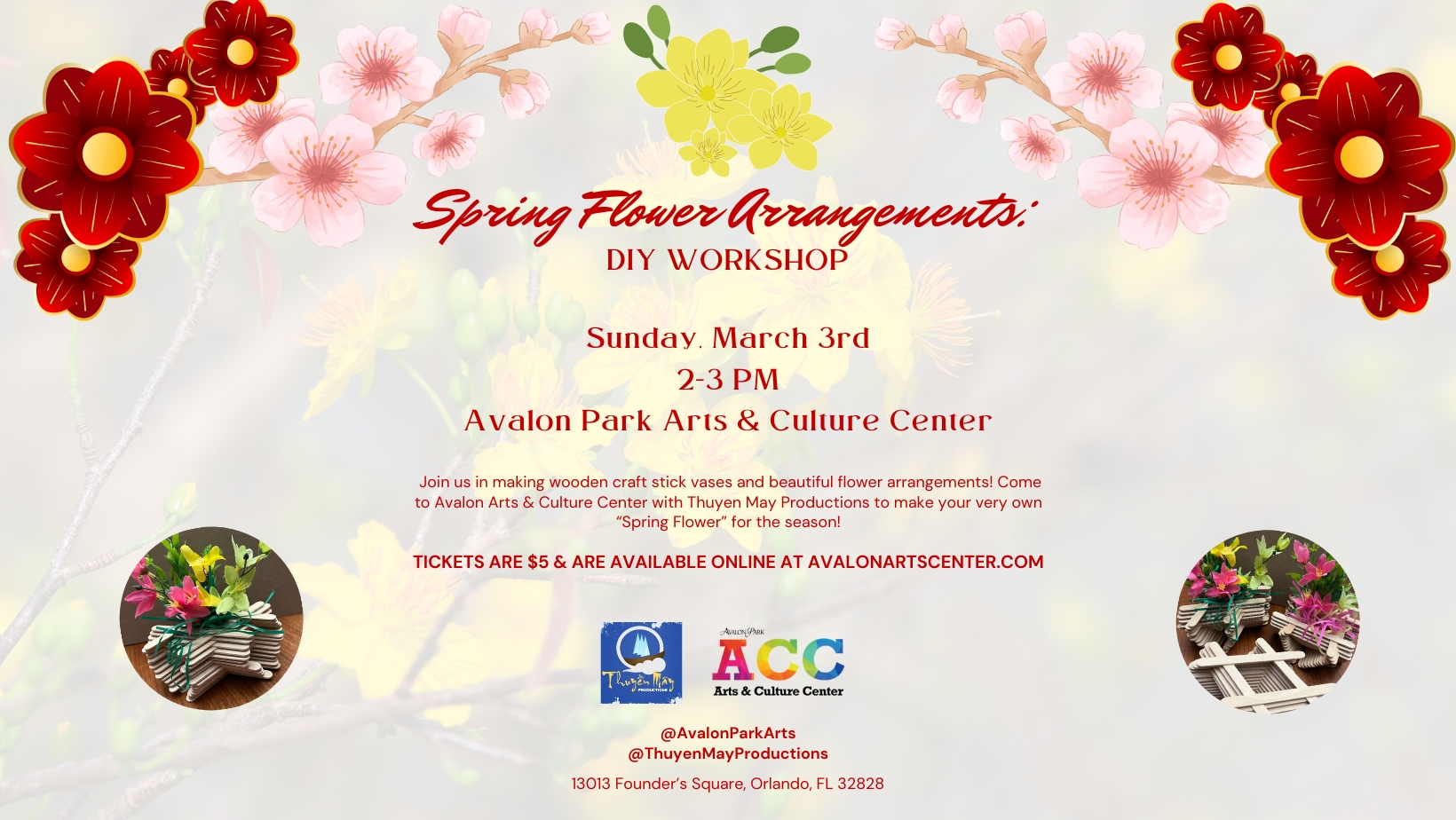 Spring Flower Arrangements:  DIY Workshop cover image