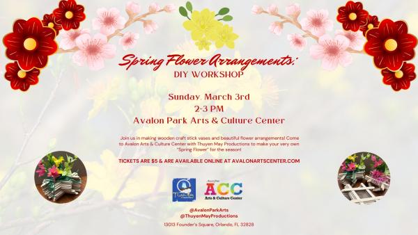 Spring Flower Arrangements:  DIY Workshop
