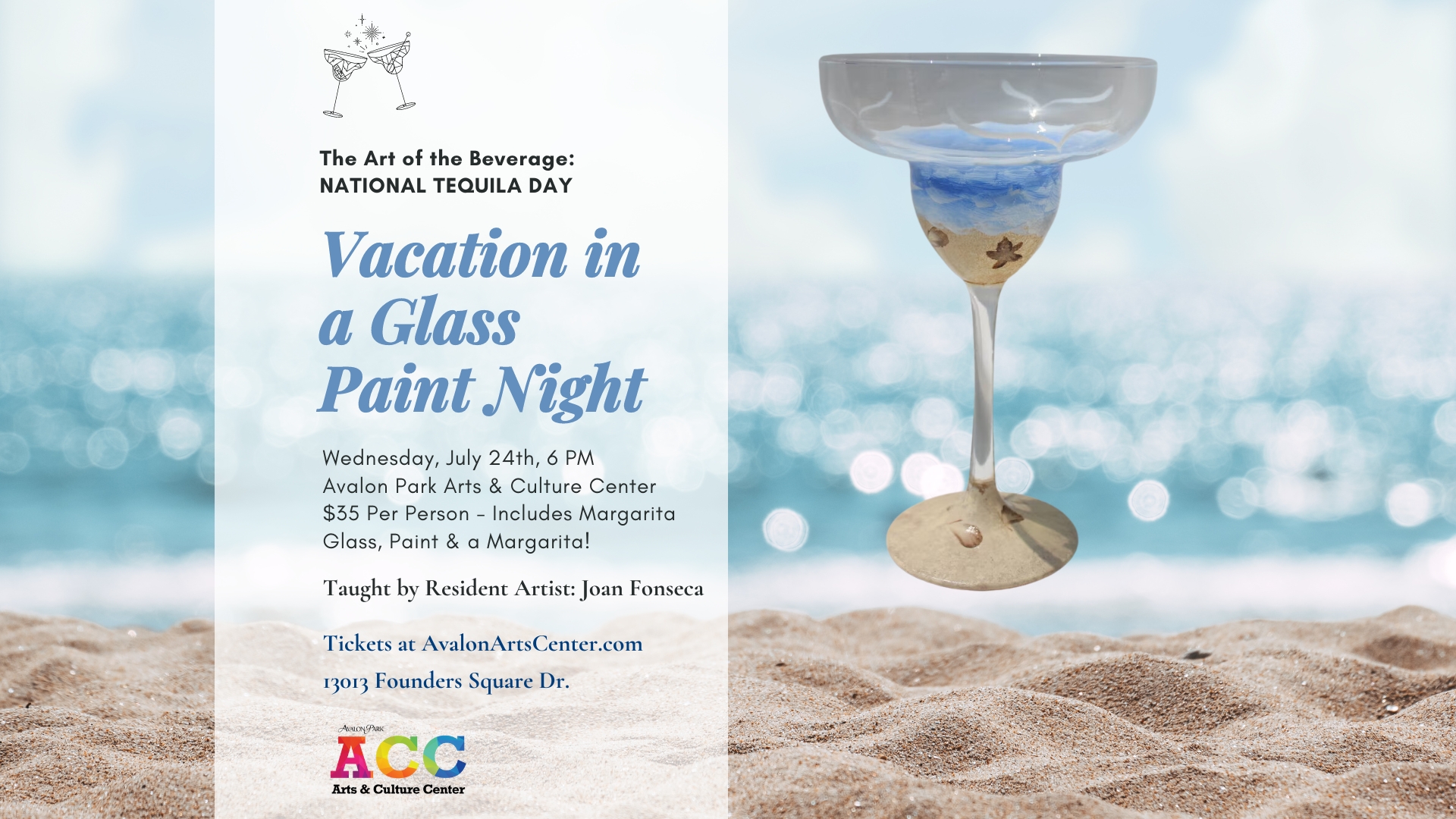 Vacation in a Glass Paint Night