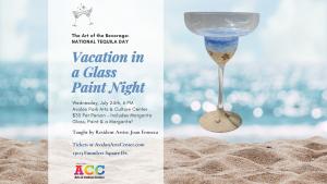 Vacation in a Glass Paint Night cover picture