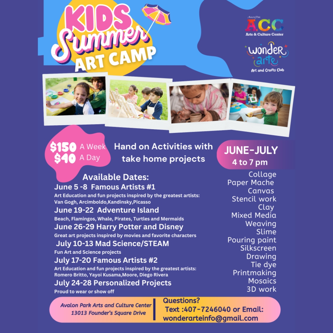 Kids Summer Art  Camp