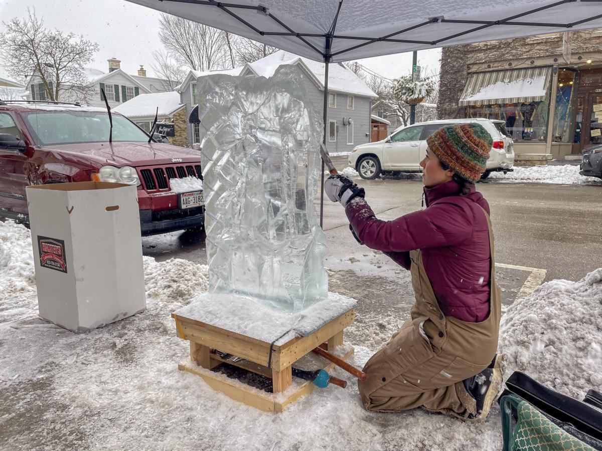 Ice Sculpture Carving Contest