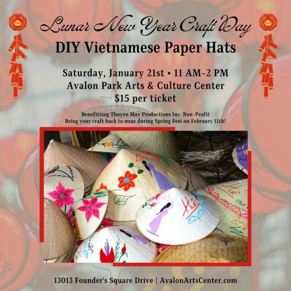 DIY Vietnamese Paper Hats - SpringFest Workshop