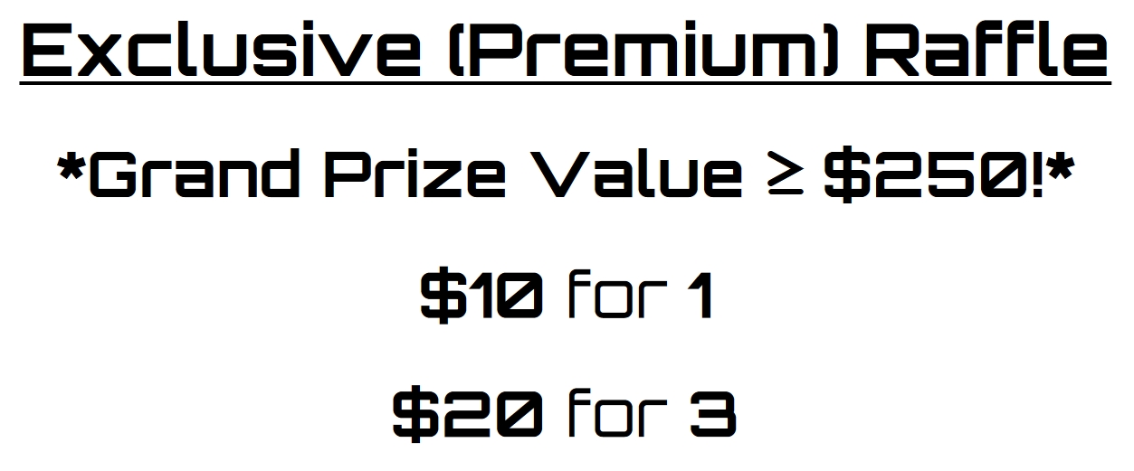 (1) Premium Raffle Ticket cover picture