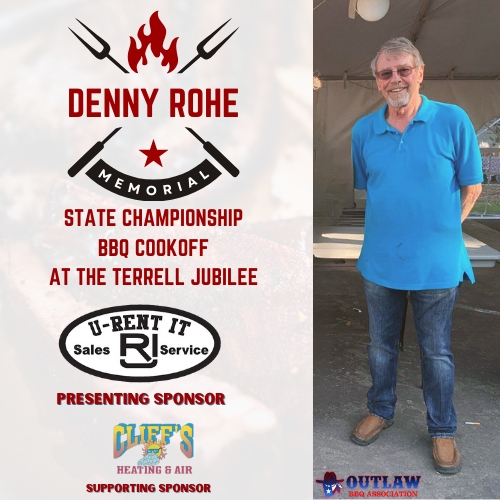 Denny Rohe Texas State Championship Barbecue Cook-Off at the Terrell Jubilee cover image