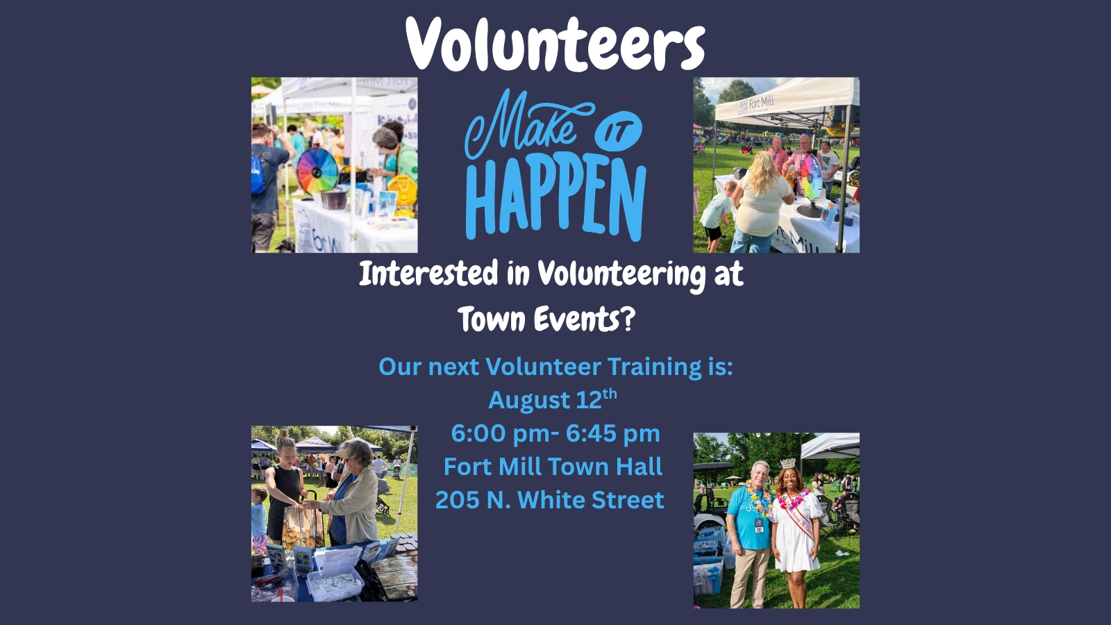 Town of Fort Mill Volunteer Training