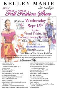 Virtual Ticket for Kelley Marie Chic Boutique Fall Fashion Show:  (No Ticket Sales After August 31) cover picture