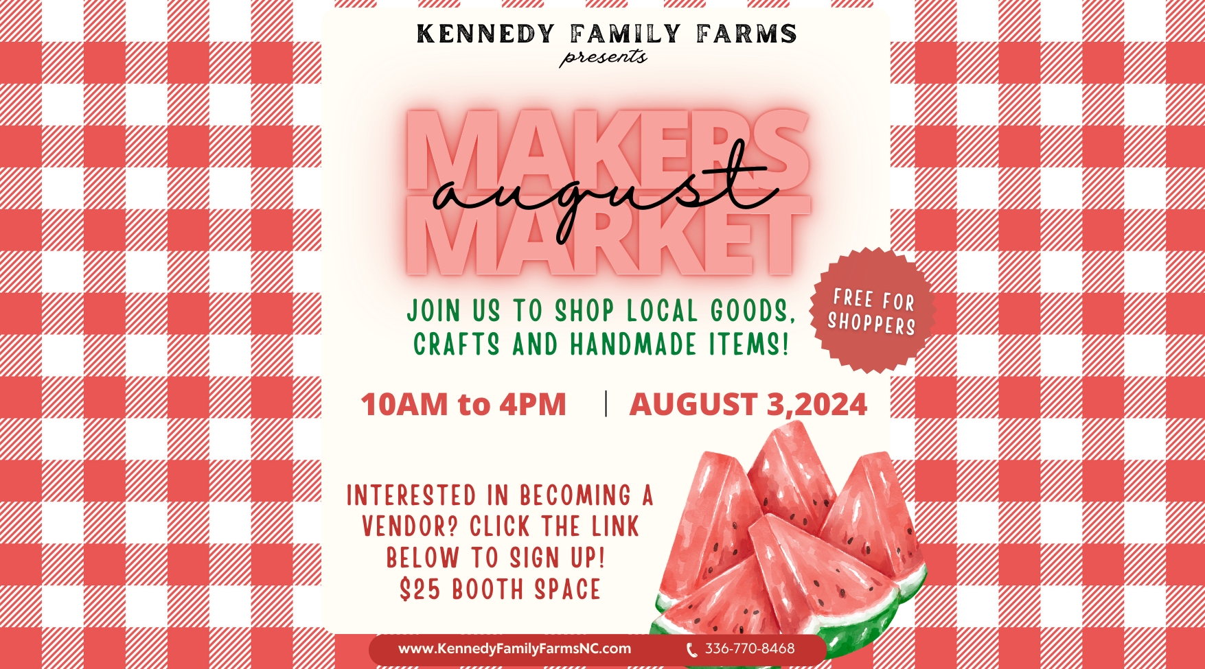 Makers Market - August 3, 2024