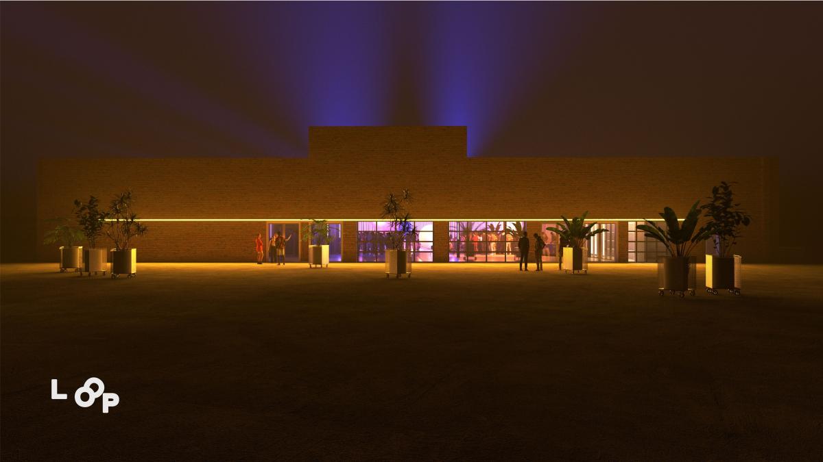 Loop outside image