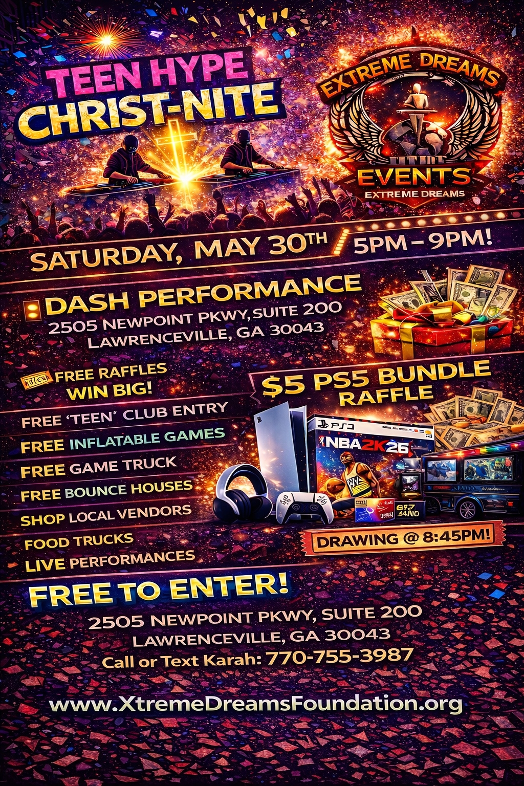 Teen Hype Christ - Nite  05/30-Indoor/Outdoor Event