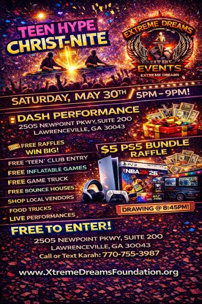 Teen Hype Christ - Nite  05/30-Indoor/Outdoor Event