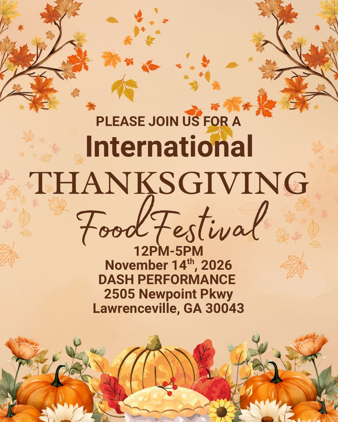 International Thanksgiving Food Festival & Turkey Giveaway