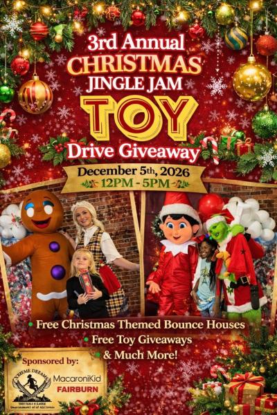 Christmas Jingle Jam 3rd Annual Toy Drive Giveaways