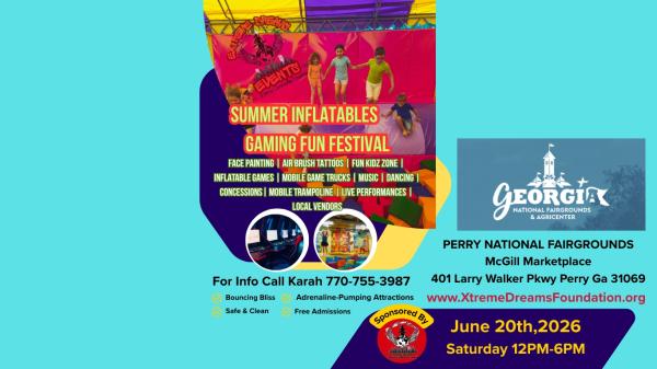 Summer Inflatables Gaming Fun Festival at Perry National Fairgrounds Indoor Event