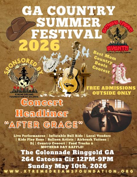 GA COUNTRY SUMMER FESTIVAL INDOOR/OUTDOOR CONCERT EVENT