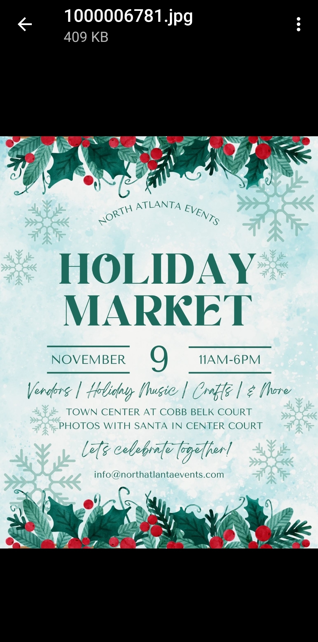 Holiday Market  1  & Honey Baked Ham “Thanksgiving Giveawy Basket Raffle” at  Town Center Mall cover image