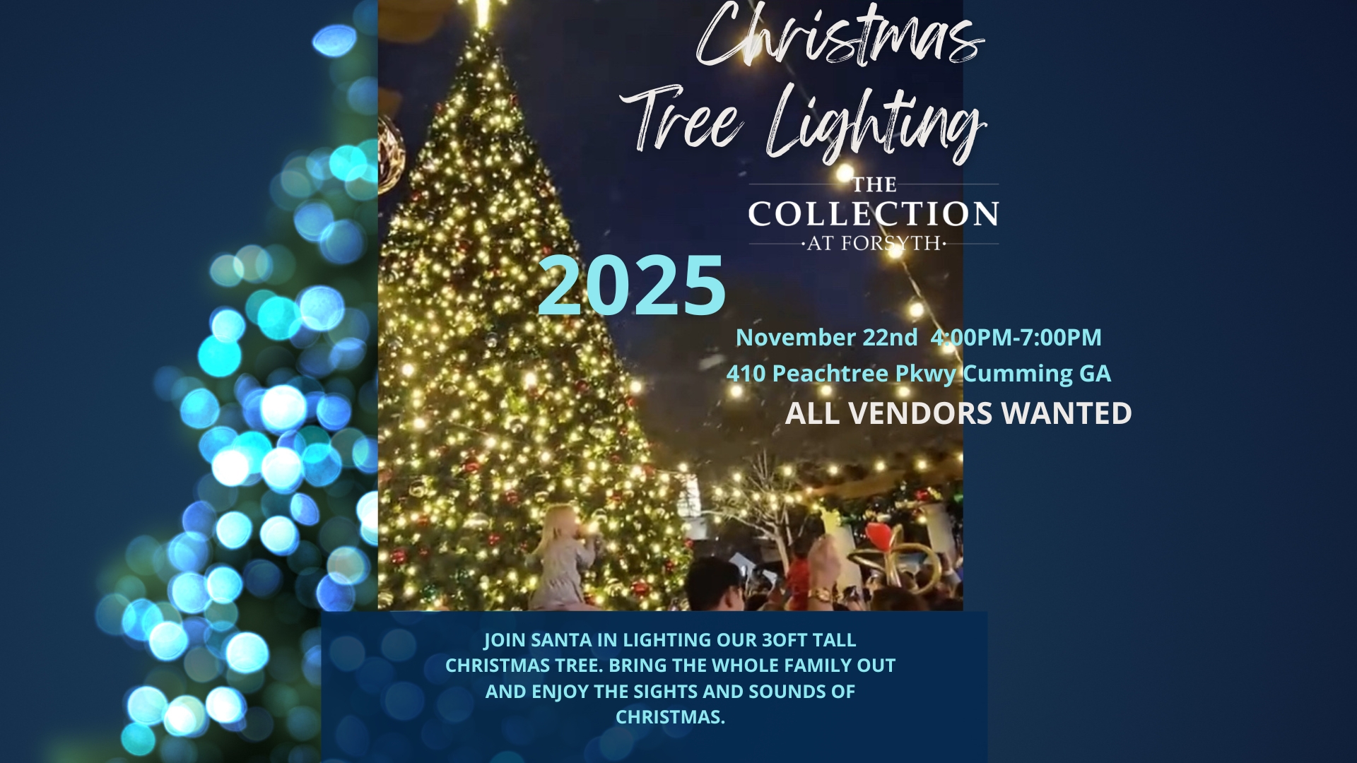 Tree Lighting at The Collection of Forsyth Outdoor Event