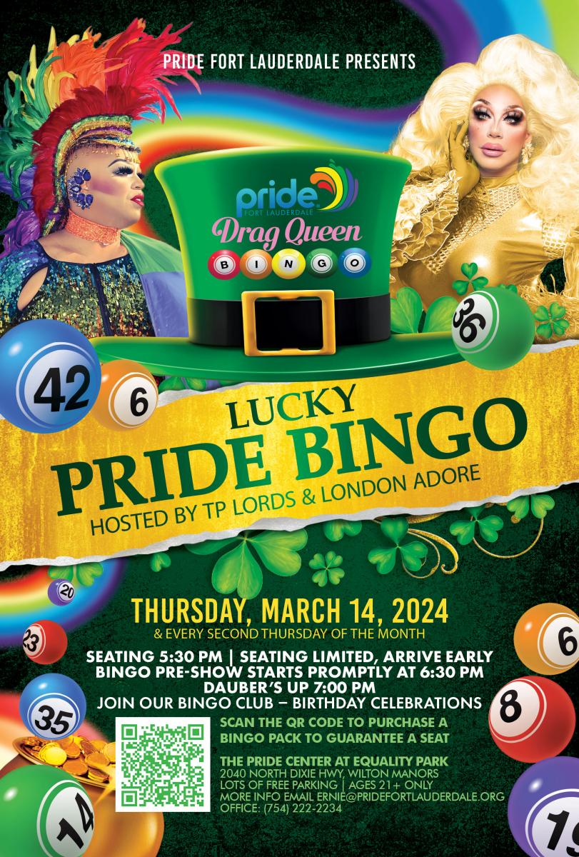 Lucky Pride Bingo for St Patricks