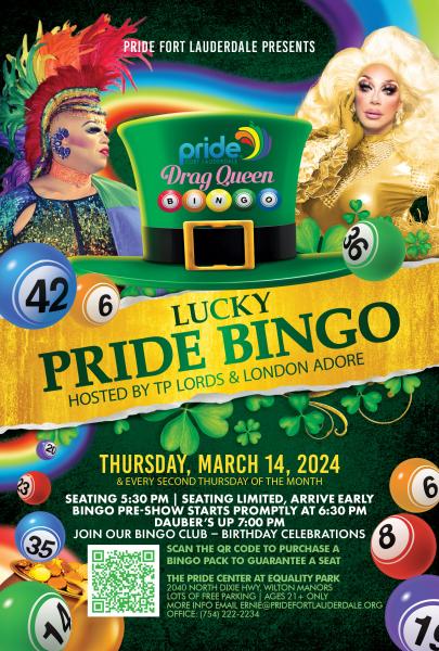 Lucky Pride Bingo for St Patricks