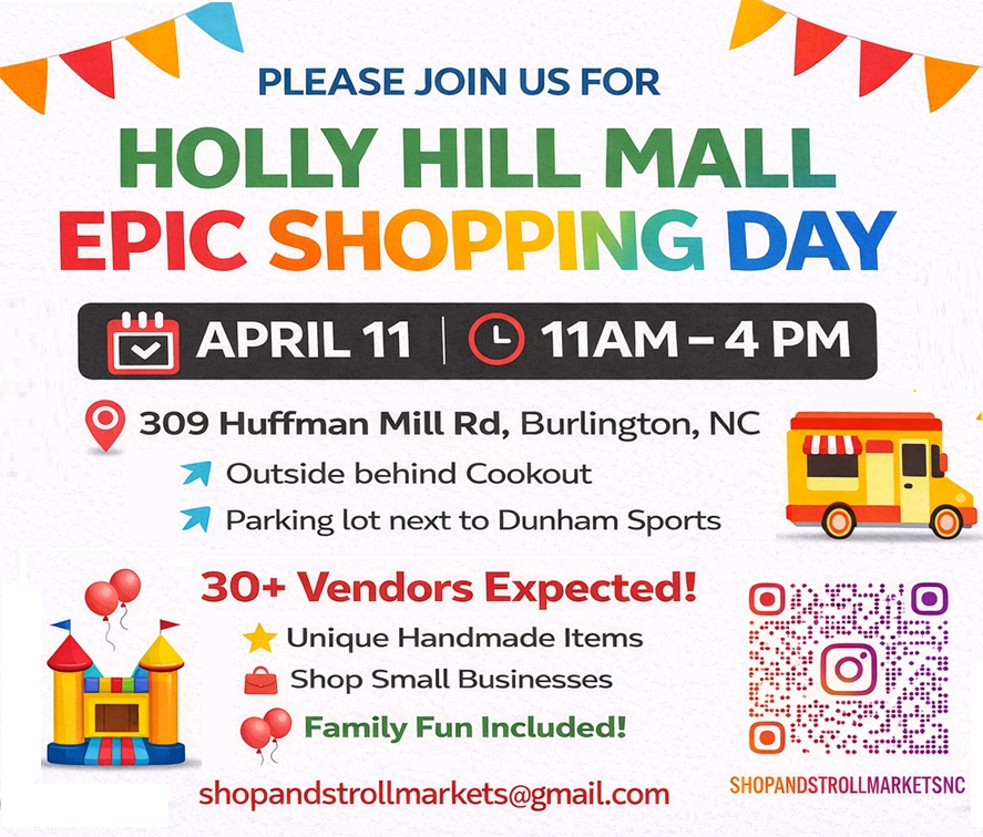 Holly Hill Mall Epic Shopping Day April 11