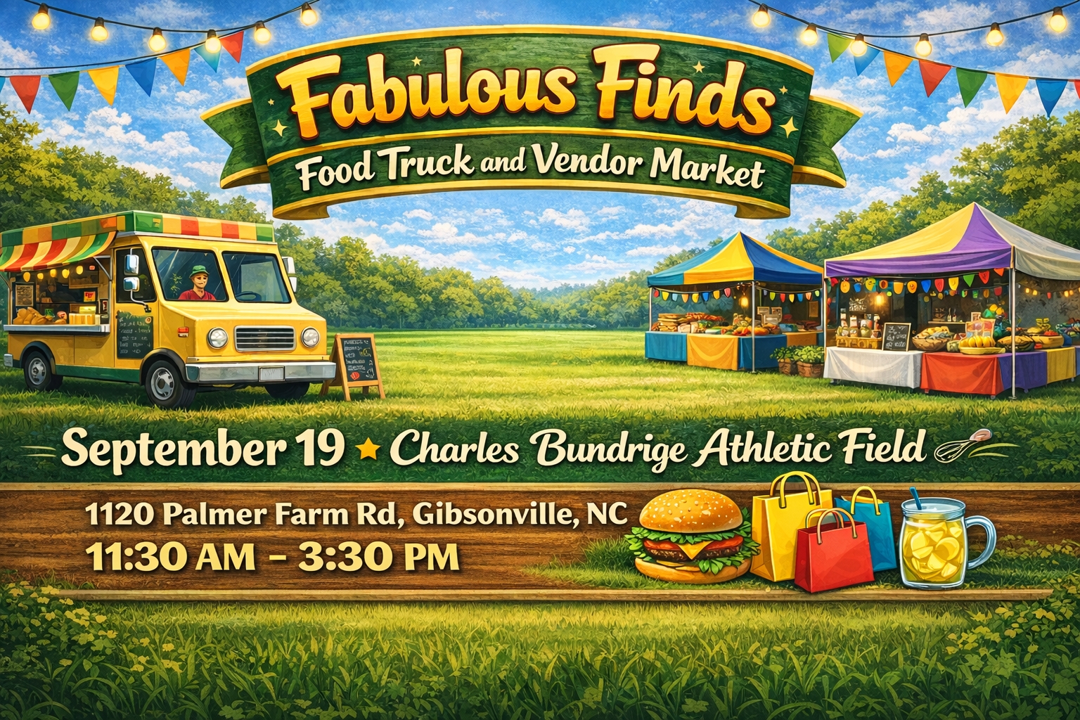 Fabulous Finds Food Truck and Vendor Market September 19 Gibsonville