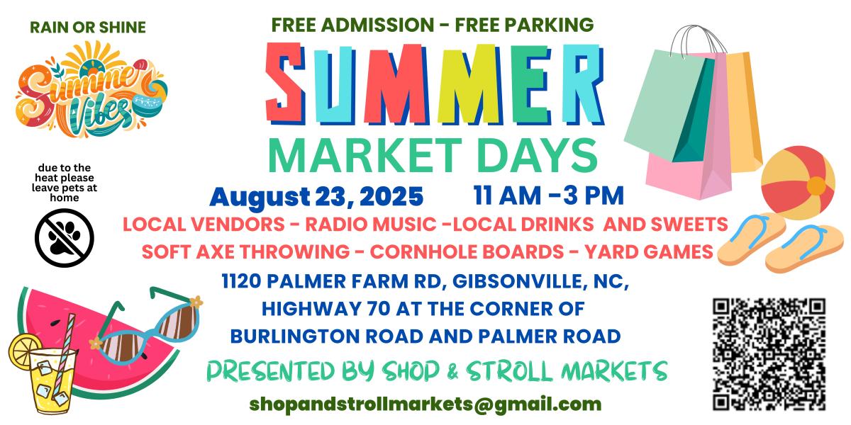 Summer Market Days - August 23