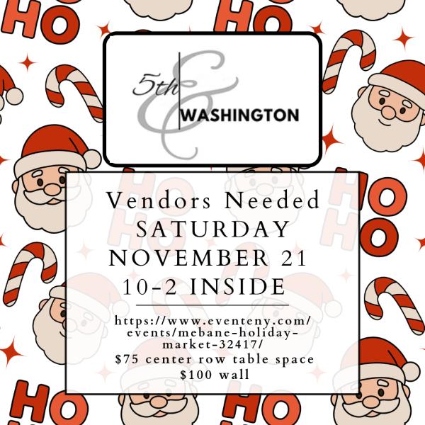 MEBANE HOLIDAY VENDOR POP- UP