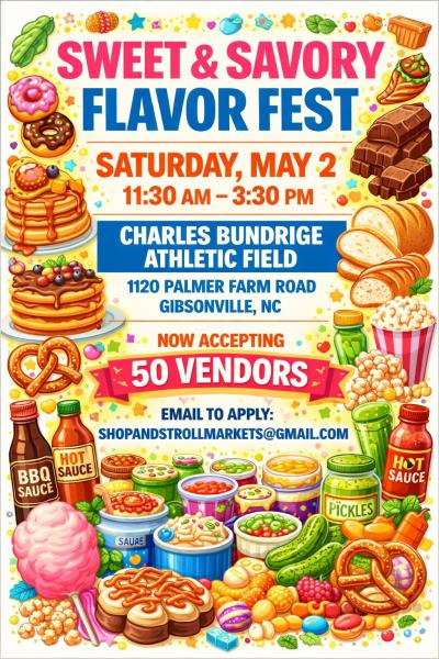 Sweet and Savory Food Fest! May 2nd!