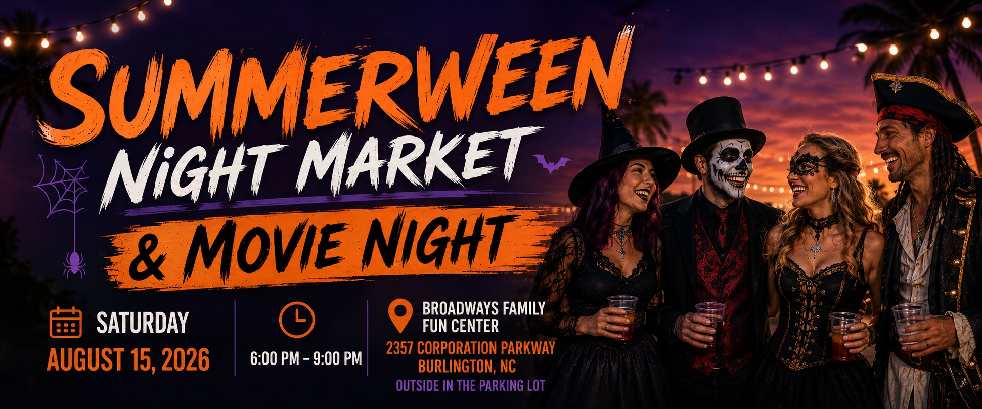 Summerween Night Market and Movie Night at Broadways