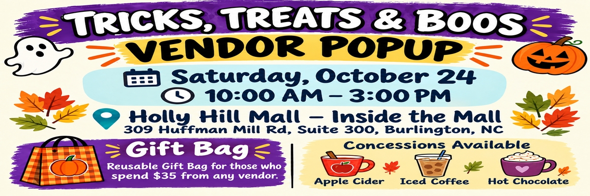 Tricks, Treats, and Boos at Holly Hill Mall